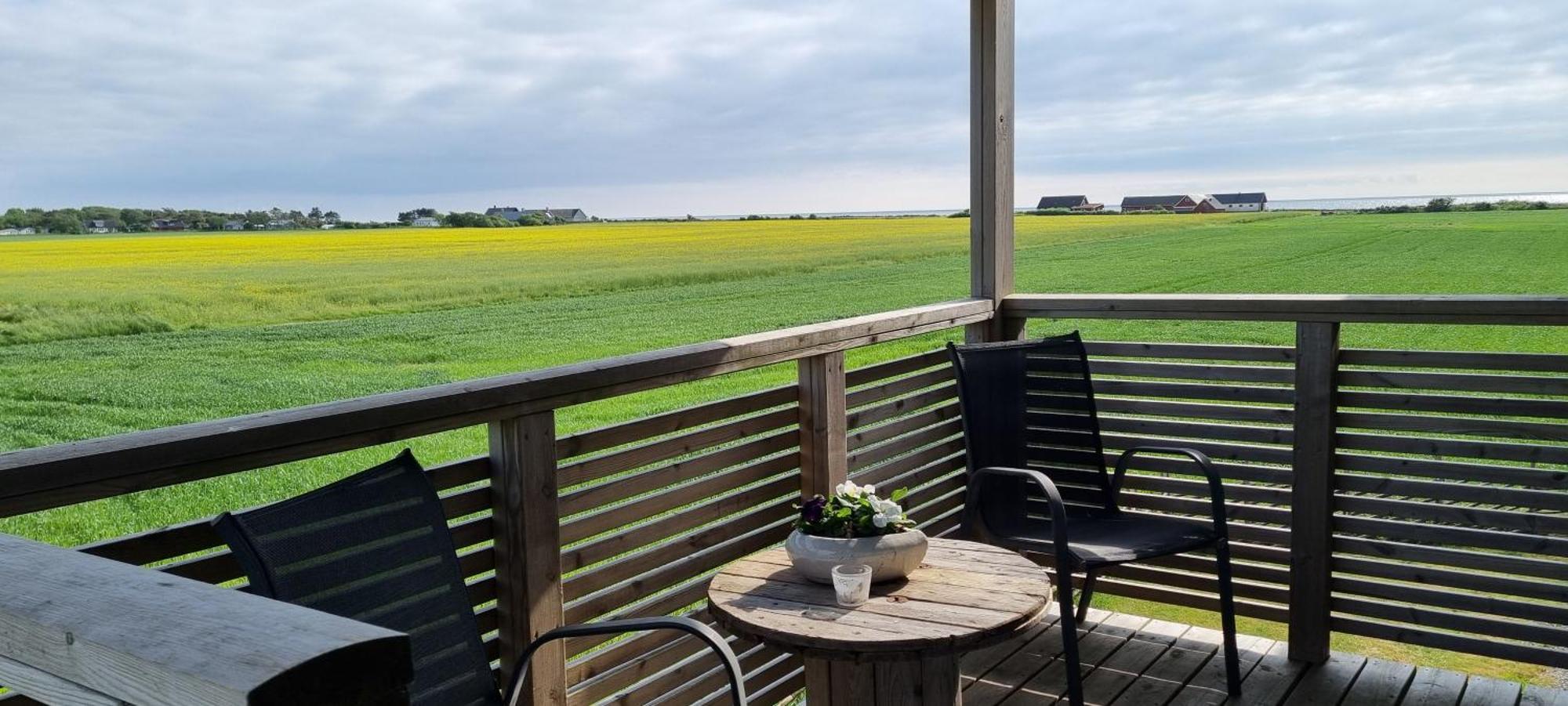 Sommarboende Med Havsutsikt Glommen Bagian luar foto